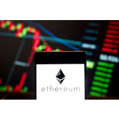 以太坊对比特币暴涨150%后，40天涨势失去动力