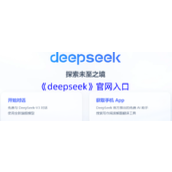 deepseek官网-深度求索deepseek官方入口