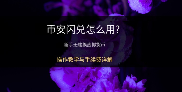 币安闪兑是什么?如何使用?币安APP中闪兑操作教学与手续费详解