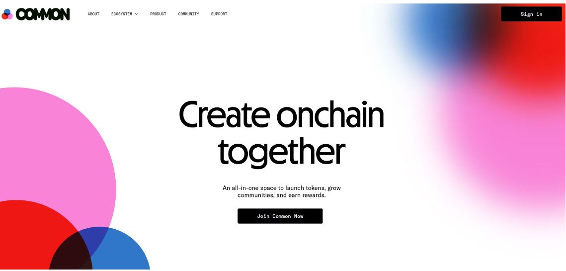 什么是Common(COMMON)币？值得投资吗？Common投资价值和代币经济学介绍