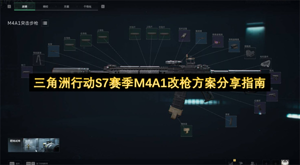 三角洲行动S7赛季M4A1改枪方案分享指南