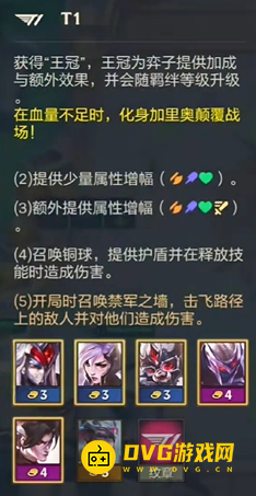 《金铲铲之战》T1羁绊效果羁绊弈子英雄是什么-T1羁绊详情