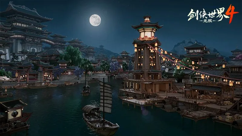 《剑侠世界4:无限》动态天气系统-拟真江湖光影与地貌变换