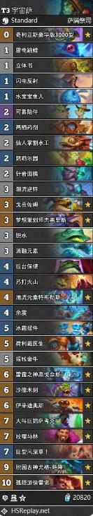 《炉石传说》宇宙萨卡组搭配卡组代码_宇宙萨怎么玩怎样搭配