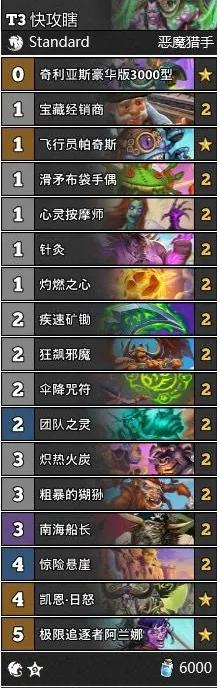 《炉石传说》快攻瞎卡组搭配卡组代码_快攻瞎怎么玩怎样搭配