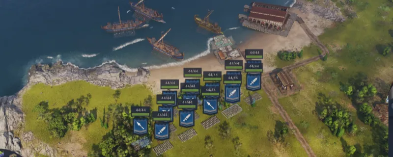 《纪元117：罗马和平》攻岛技巧-空城诱敌与海军打击策略