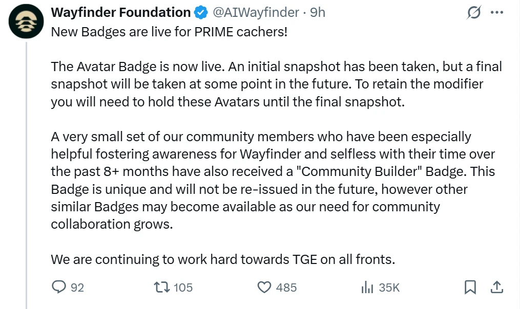 什么是Wayfinder？PROMPT代币经济以及空投交互教程