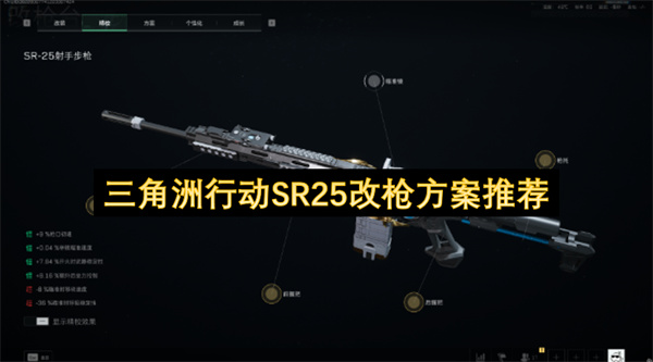 三角洲行动SR25改枪方案推荐