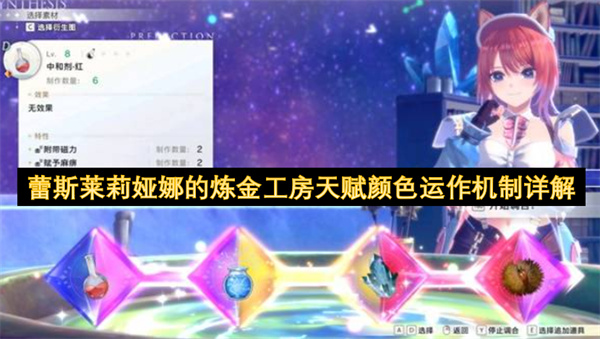 蕾斯莱莉娅娜的炼金工房天赋颜色运作机制详解