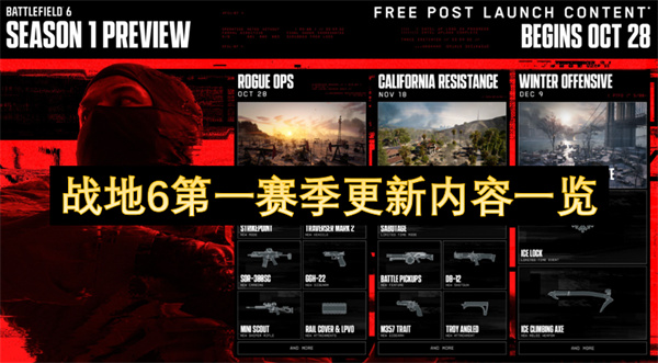 战地6第一赛季更新内容一览