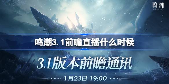 鸣潮3.1版本前瞻直播时间详情