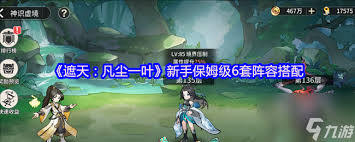 遮天凡尘新手怎么搭配6套阵容