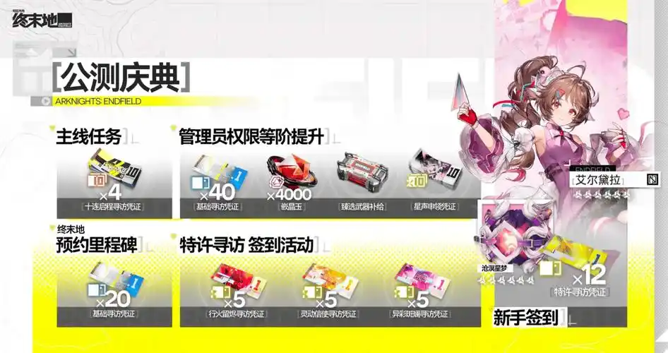 明日方舟终末地开服抽卡资源获取方法