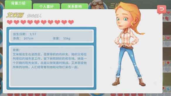 波西亚时光全角色图鉴及喜好-艾米丽