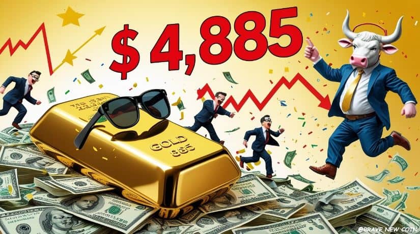 黄金（XAUUSD）价格预测：金价卖家瞄准4,885美元流动性区域 而GLD仍处看涨上行趋势