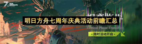 明日方舟七周年庆典活动前瞻汇总