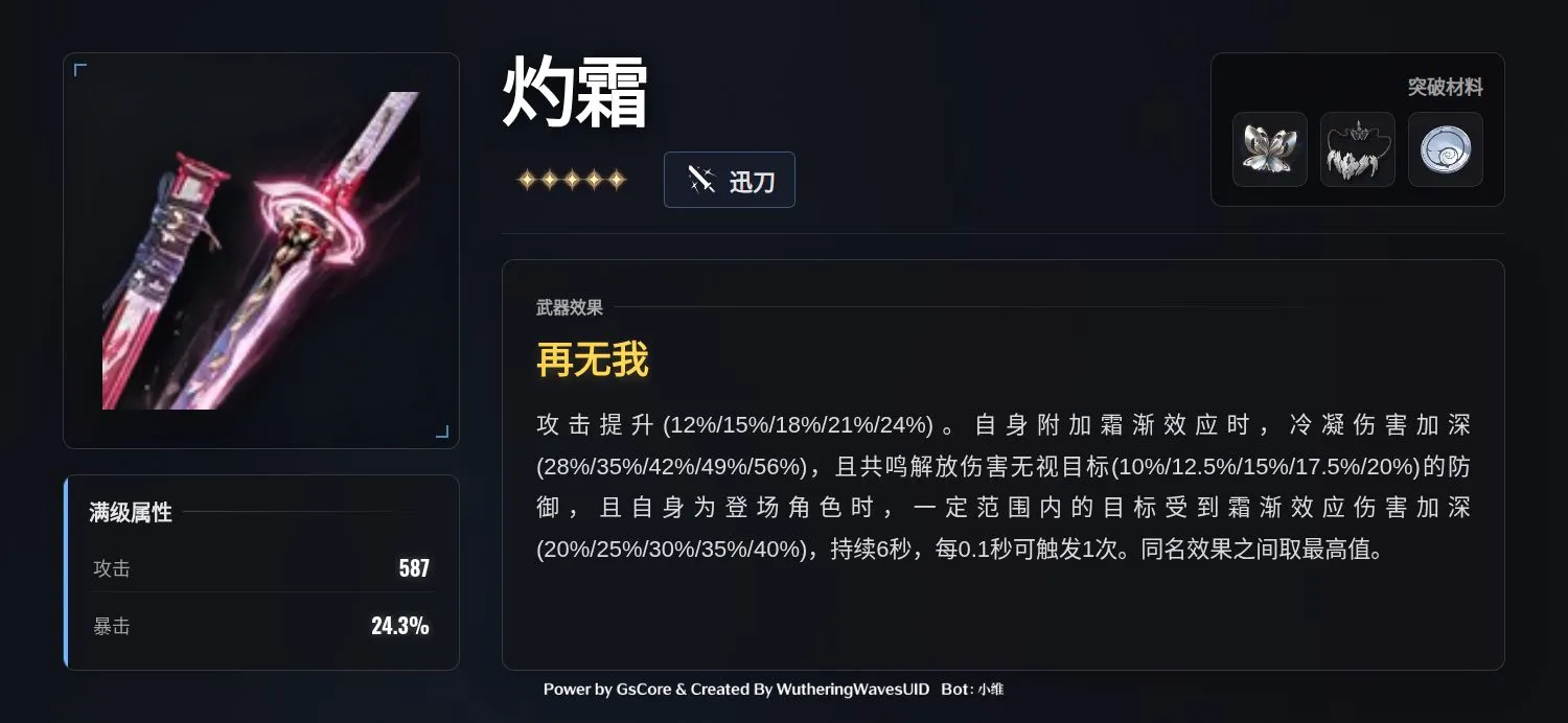 鸣潮绯雪养成攻略
