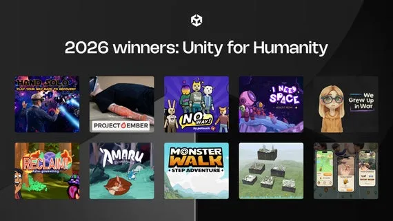 Unity发布2026年度UnityforHumanity资助项目名单-十组获奖方案推动全球可持续发展目标