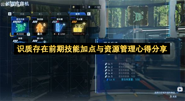 识质存在：前期技能加点策略与资源管理经验解析