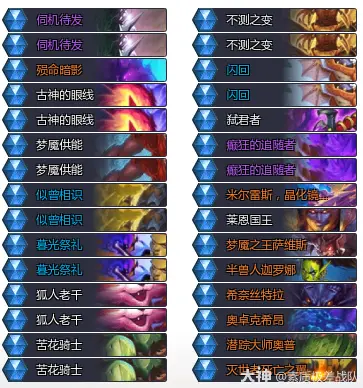 炉石传说治愈艾泽拉斯兆灌贼卡组代码分享