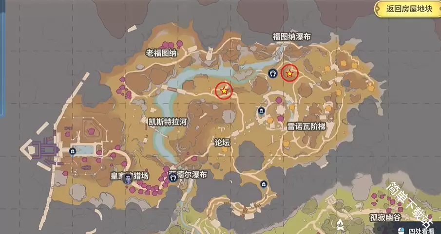 Palia帕利亚10个营地和10个食谱的分布位置