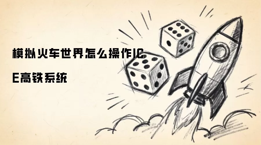 模拟火车世界ICE高铁系统怎么操作