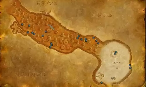 魔兽世界千针石林矿点分布图全览