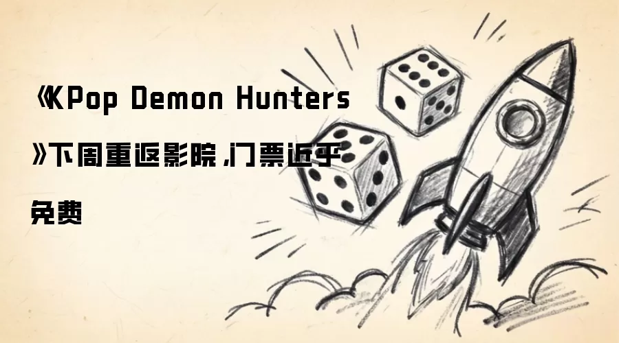 KPop Demon Hunters下周重返影院：门票近乎免费