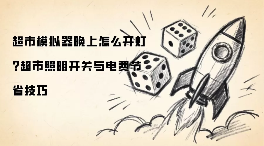 超市模拟器晚上怎么开灯：超市照明开关与电费节省技巧