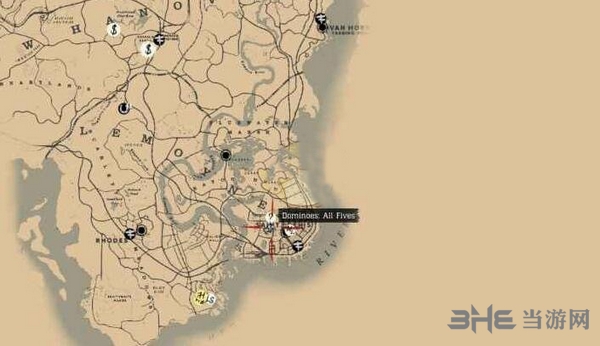 荒野大镖客2骨牌在哪 多米诺骨牌游玩位置介绍