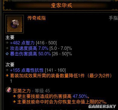 暗黑3巫医装备选择