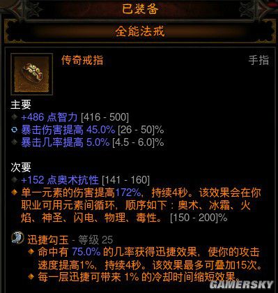 暗黑3巫医装备选择