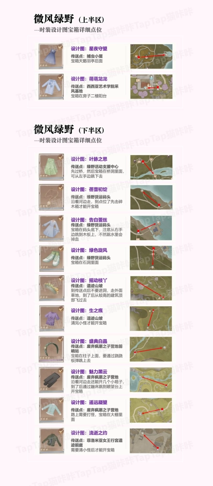 无限暖暖时装设计图获取攻略 宝箱位置全汇总