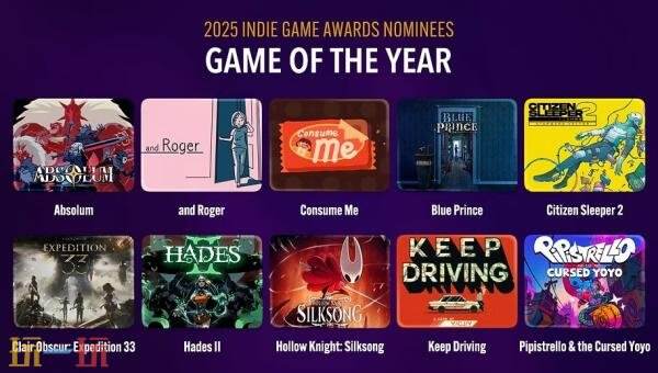 2025年独立游戏大奖年度名单公布 颁奖典礼12月19日举行