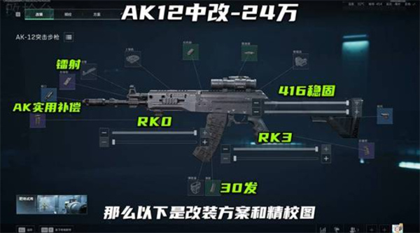 三角洲行动S7赛季AK12无后座改枪方案一览