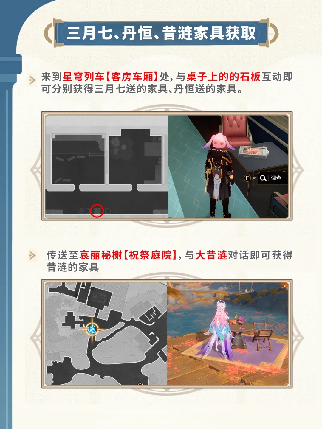 崩坏星穹铁道全家具获取方法