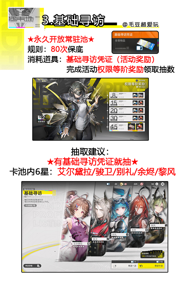 明日方舟终末地卡池保底机制说明