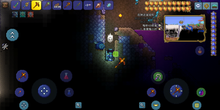 《泰拉瑞亚》手机端按键操作指南(萌新向)宣传图3 《泰拉瑞亚》手机端按键操作指南(萌新向)宣传图3