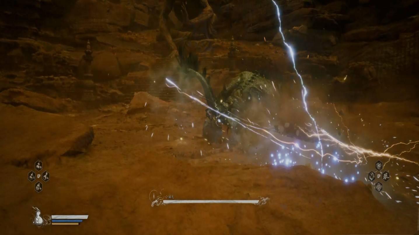 黑神话悟空小骊龙怎么打?《黑神话悟空》黄风岭小骊龙无伤打法介绍宣传图1 黑神话悟空小骊龙怎么打?《黑神话悟空》黄风岭小骊龙无伤打法介绍宣传图1