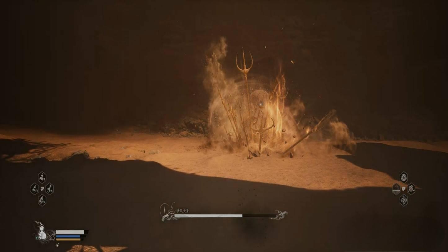 黑神话悟空黄风大圣怎么打?《黑神话悟空》黄风大圣打法思路分析宣传图2 黑神话悟空黄风大圣怎么打?《黑神话悟空》黄风大圣打法思路分析宣传图2