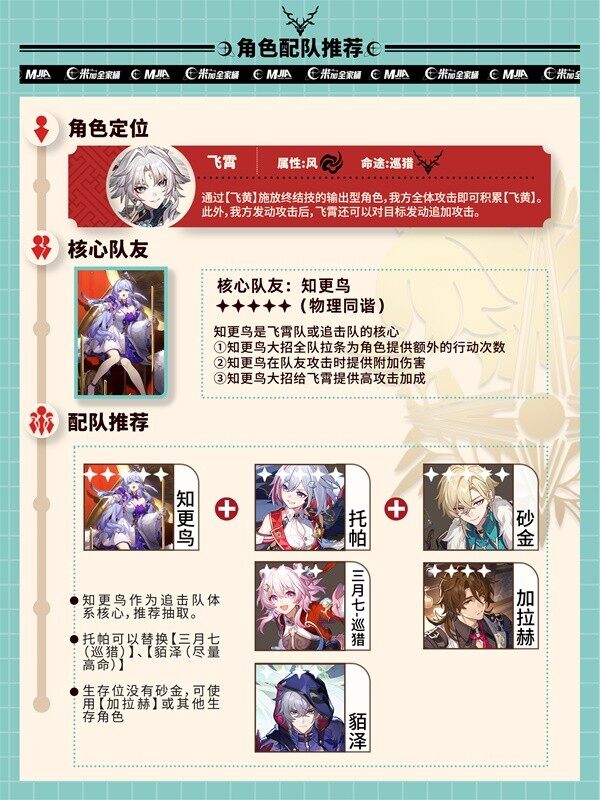 《崩坏星穹铁道》飞霄养成指南宣传图3 《崩坏星穹铁道》飞霄养成指南宣传图3