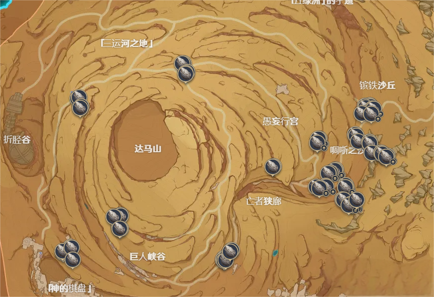 原神沙脂蛹采集地点在哪？含沙虫隧道路线图分享？