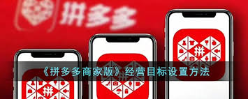 拼多多商家版如何设置运营目标-拼多多商家版怎样设置运营目标