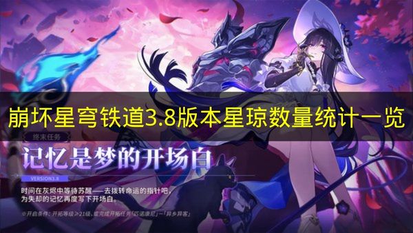 崩坏星穹铁道3.8版本星琼数量统计一览 崩坏星穹铁道3.8版本星琼有多少