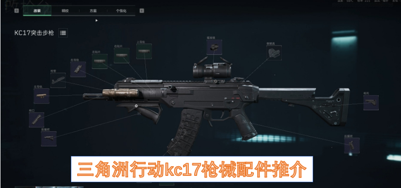 三角洲行动kc17枪械配件推介