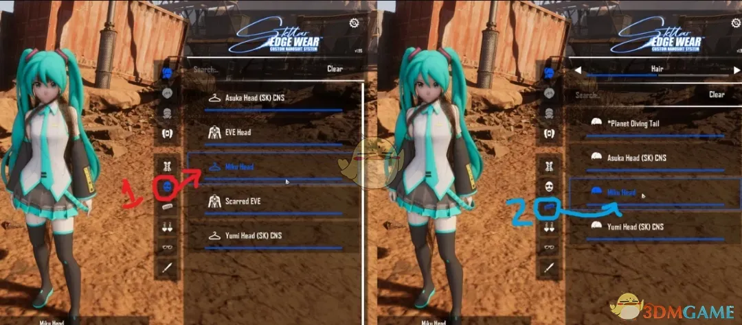 《剑星》虚拟歌姬初音未来替换伊芙MOD