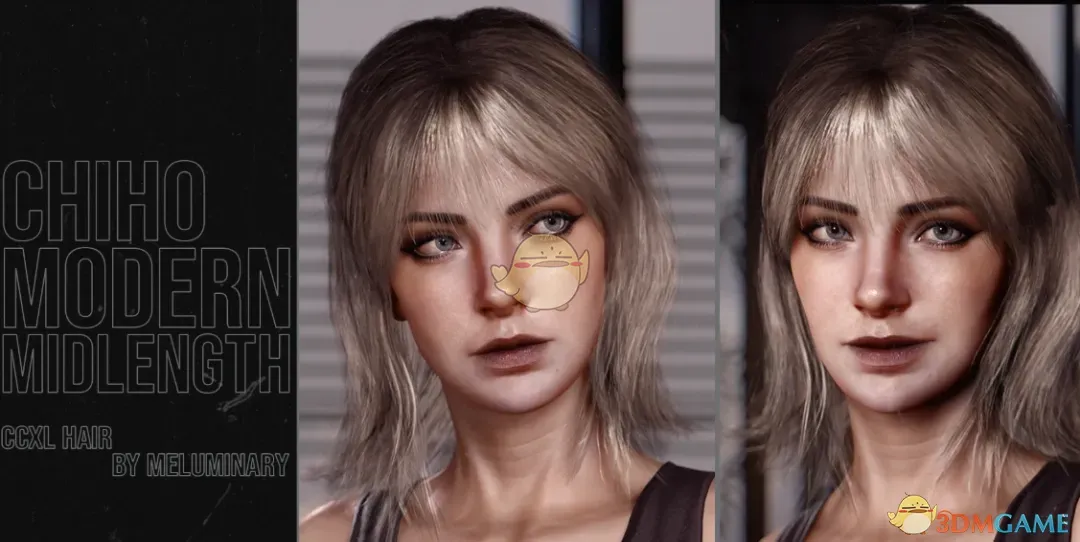 《赛博朋克2077》柔顺中长发MOD