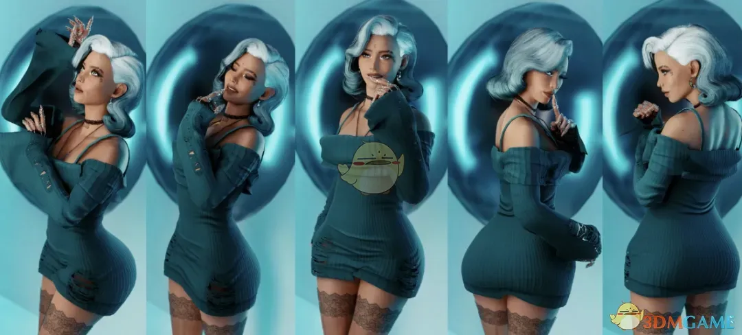 《赛博朋克2077》蛛网毛衣裙MOD