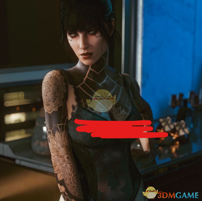 《赛博朋克2077》性感复古蕾丝连体衣MOD