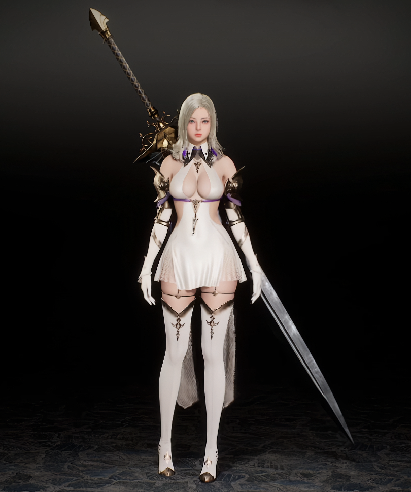 《上古卷轴5:天际重制版》洛奇英雄传黛莉娅女神套装MOD